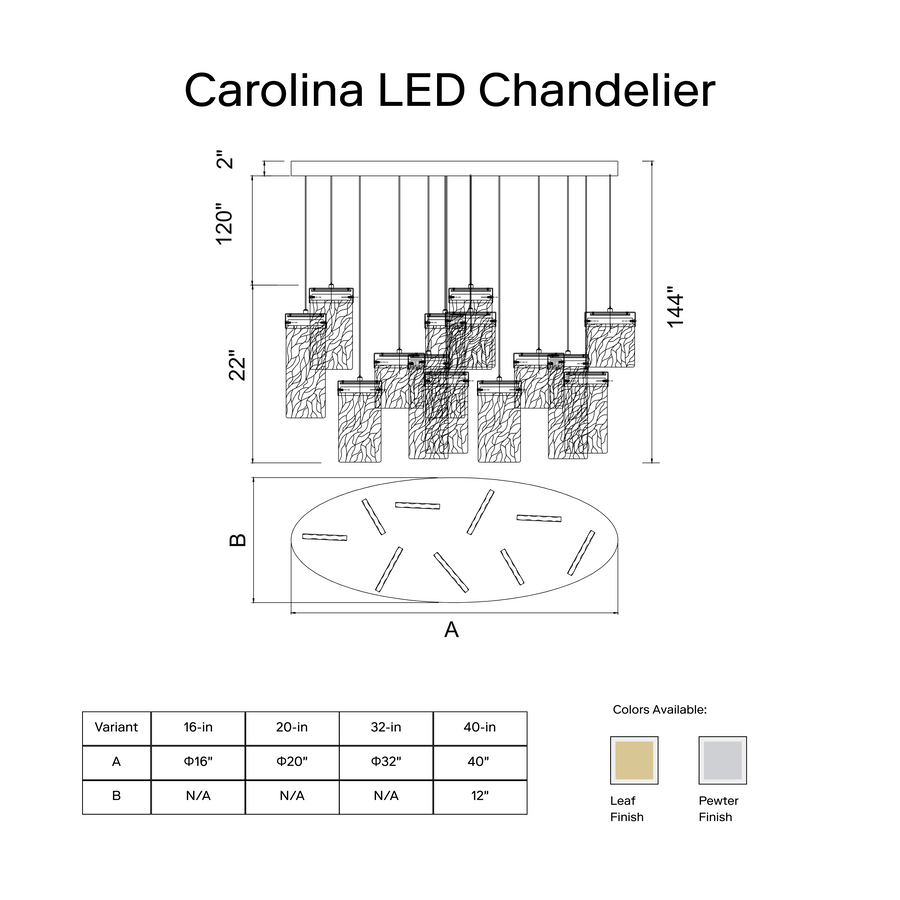 Carolina LED Chandelier