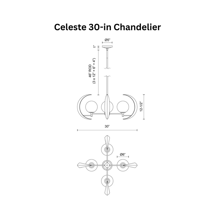 Celeste 30-in Chandelier