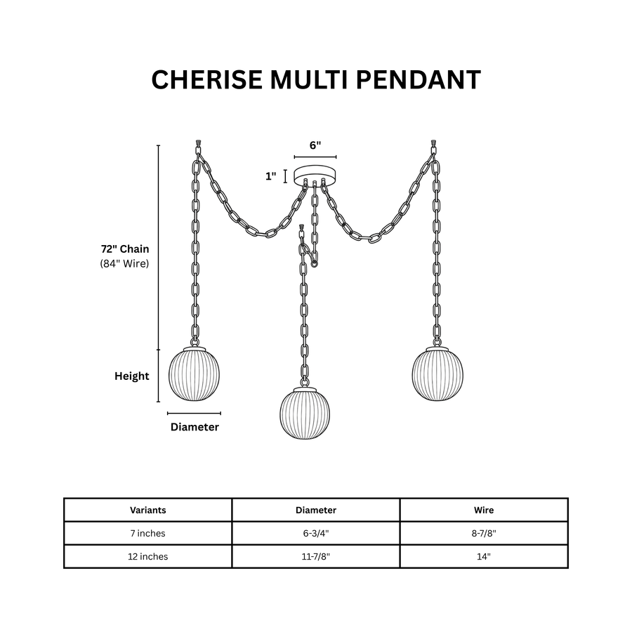 Cherise Multi Pendant