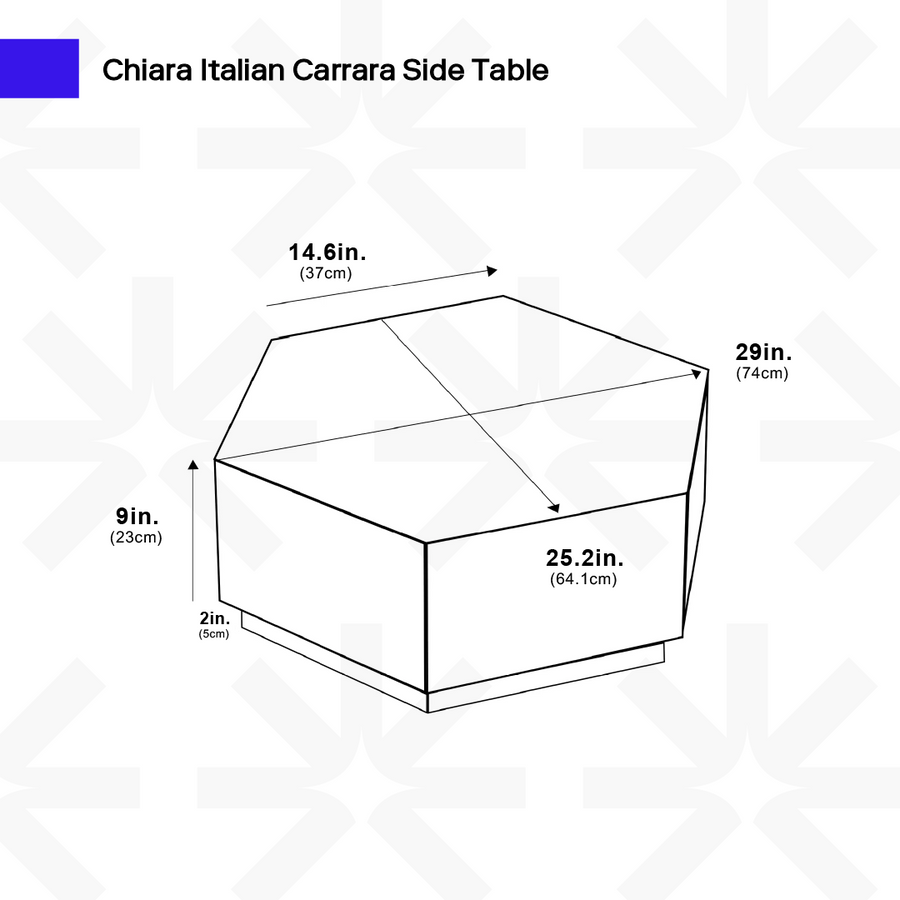 Table d'appoint italienne Chiara Carrara 