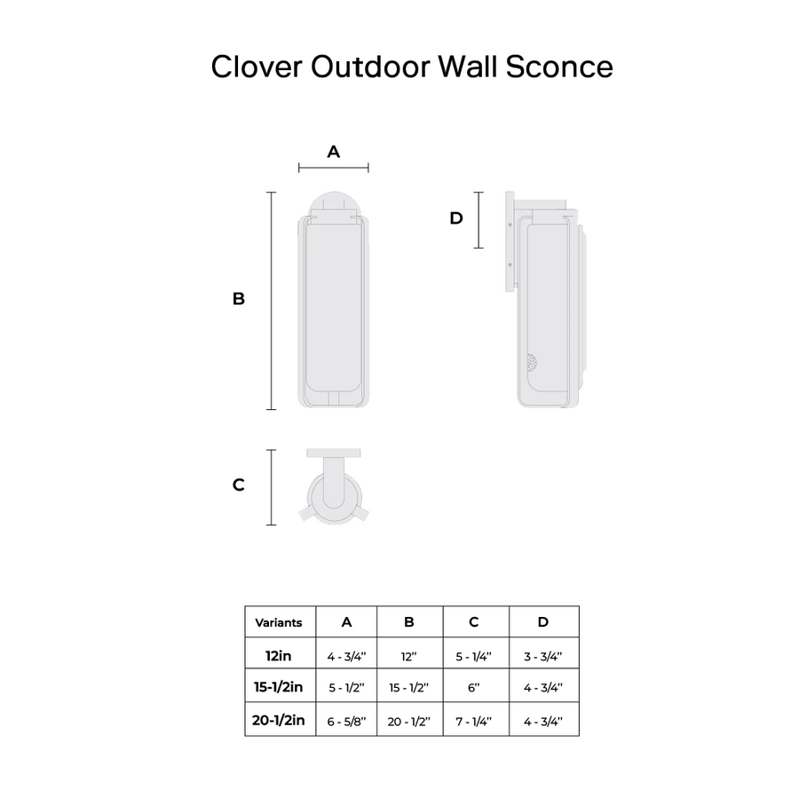 Clover Outdoor Wall Sconce