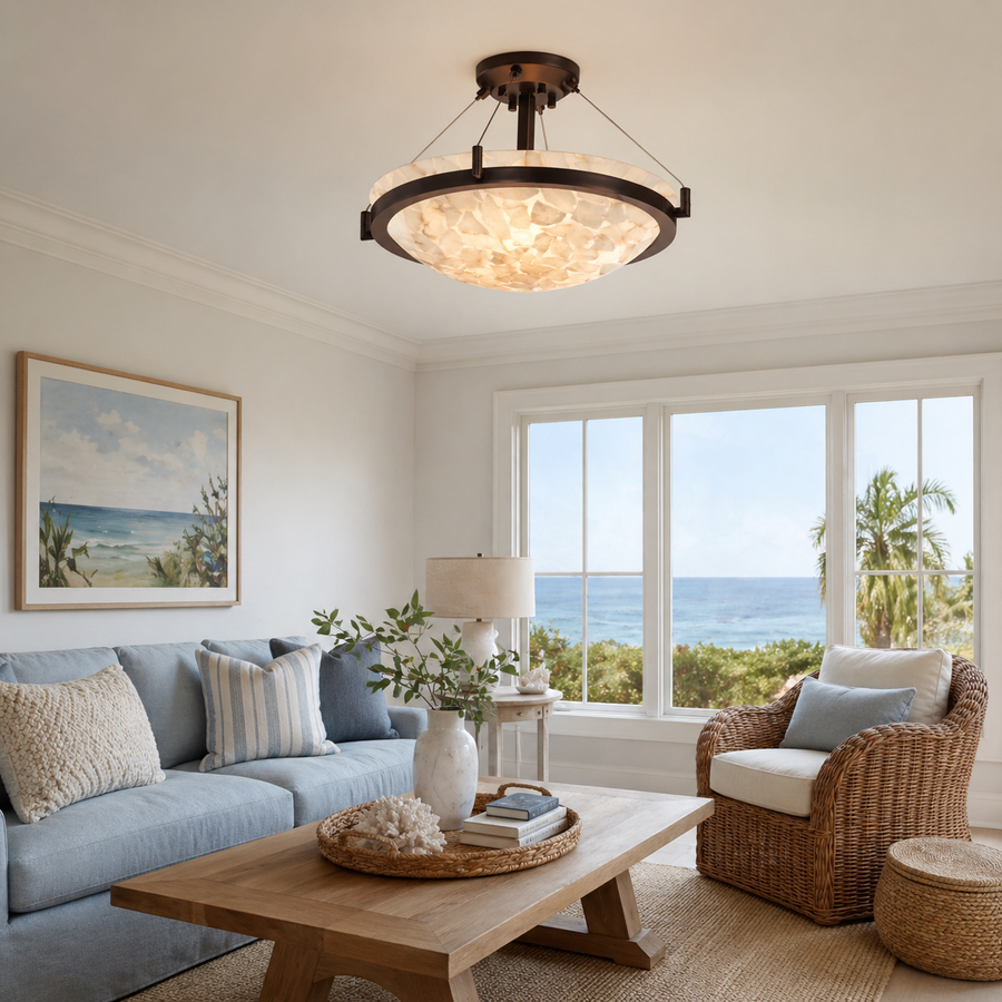 Round Semi-Flush Mount
