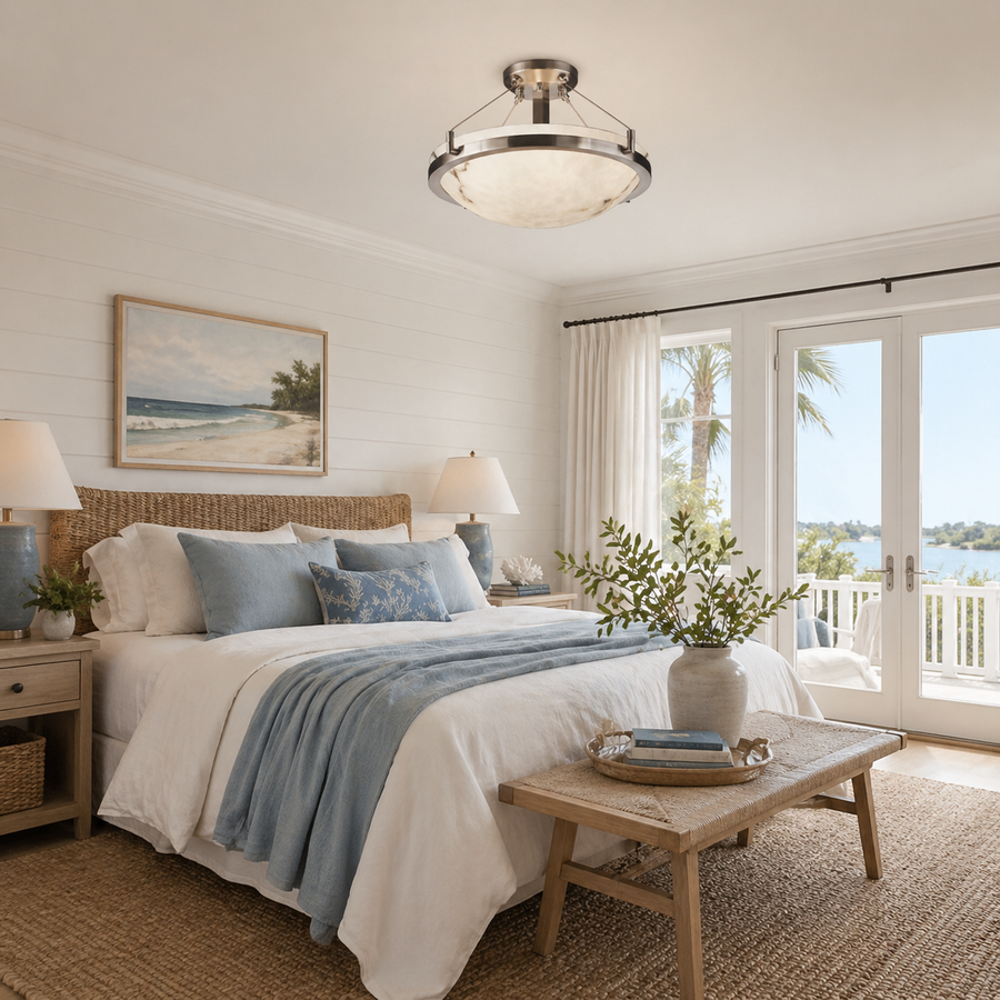 Round Semi-Flush Mount