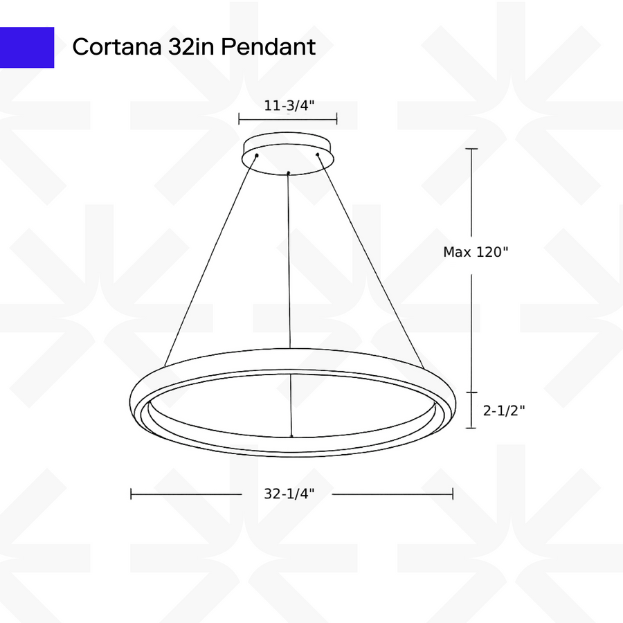 Cortana 32in Pendant