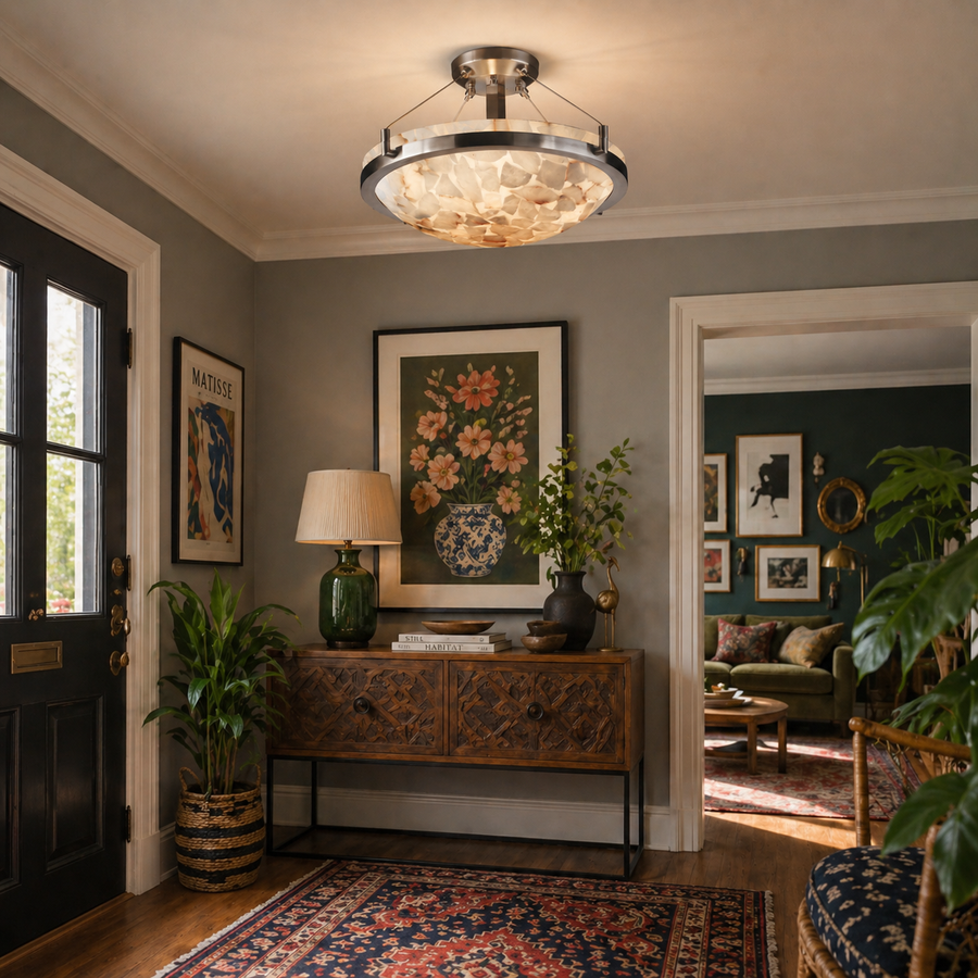 Round Semi-Flush Mount