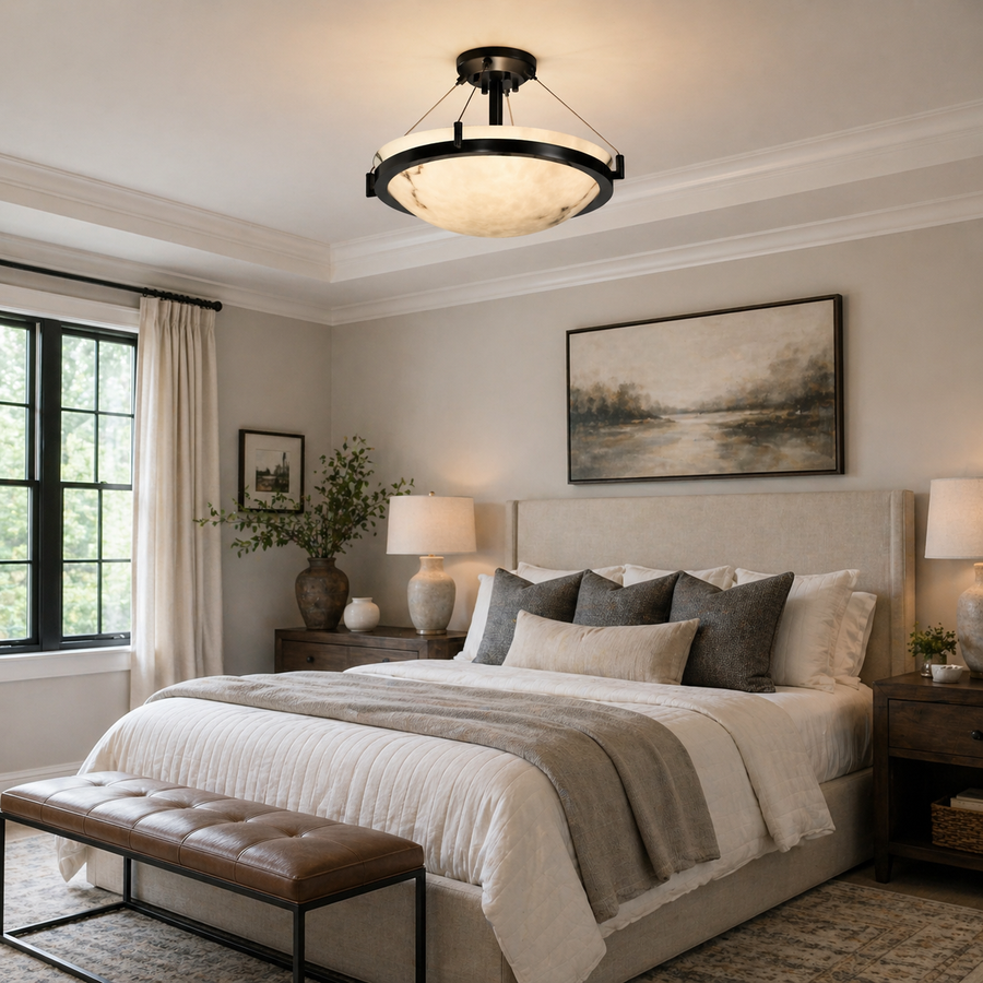 Round Semi-Flush Mount
