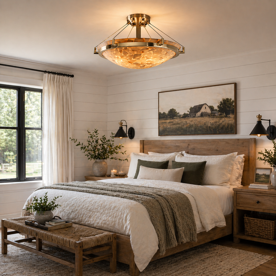 Round Semi-Flush Mount