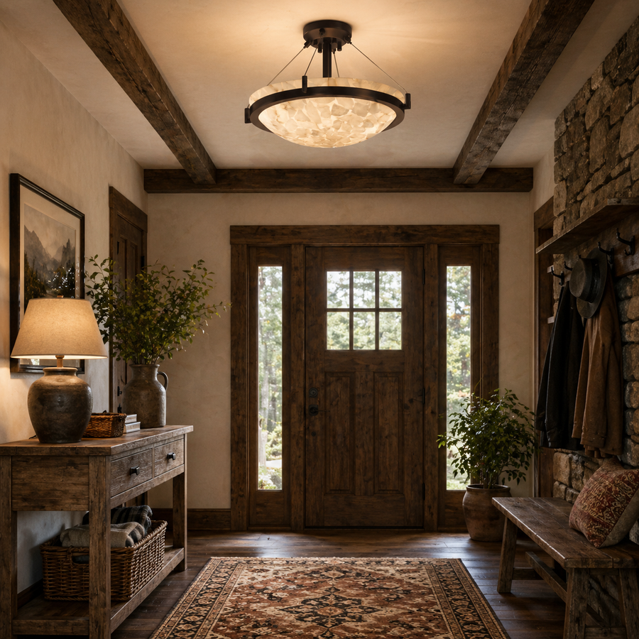 Round Semi-Flush Mount