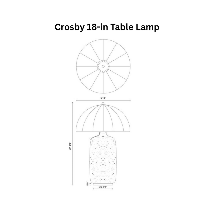 Crosby 18-in Table Lamp