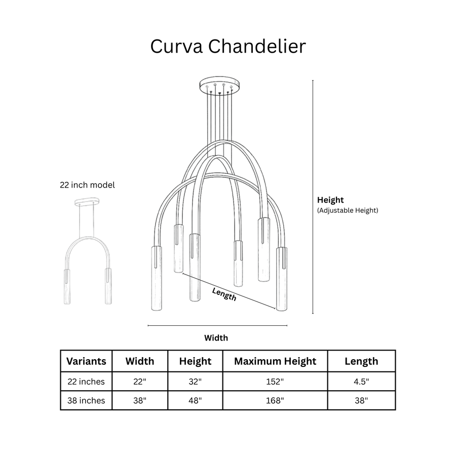Curva Chandelier