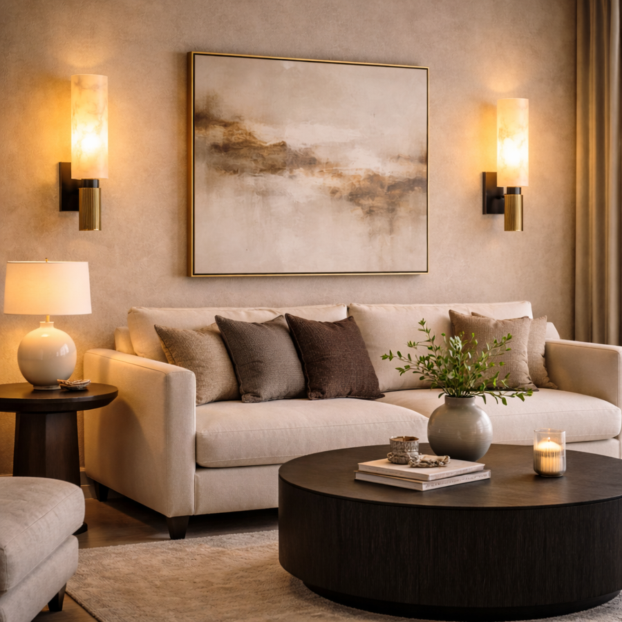 Cylos Alabaster Sconce