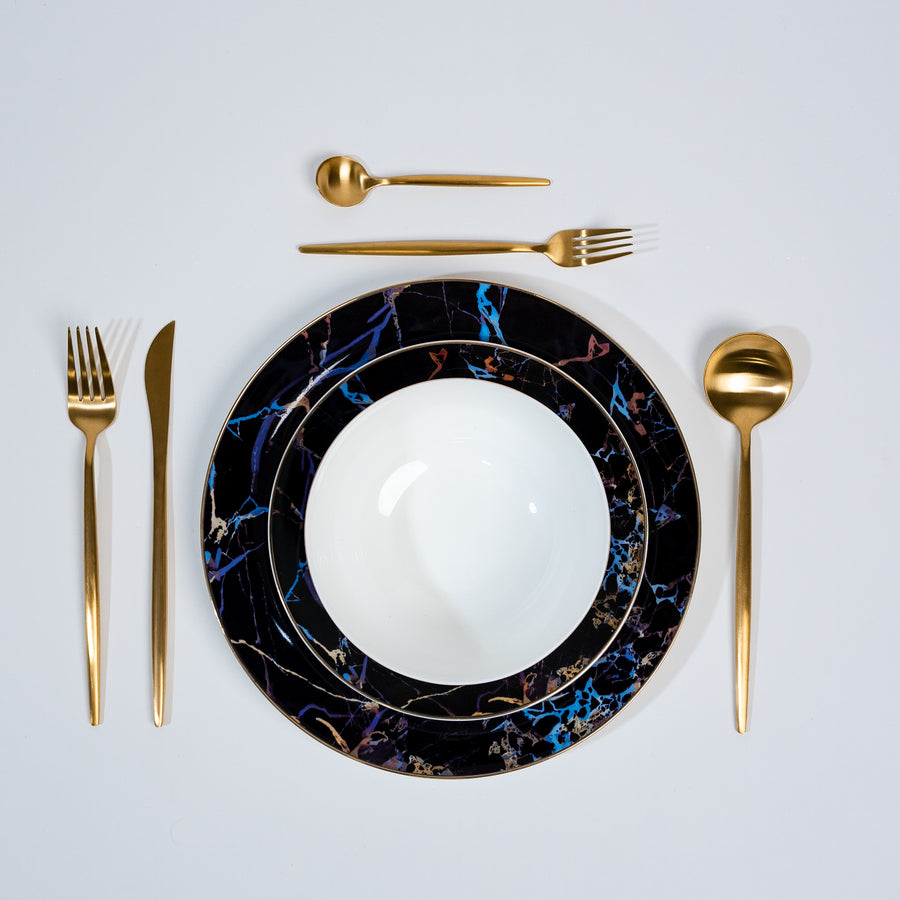 Pathway Black Marble Plates