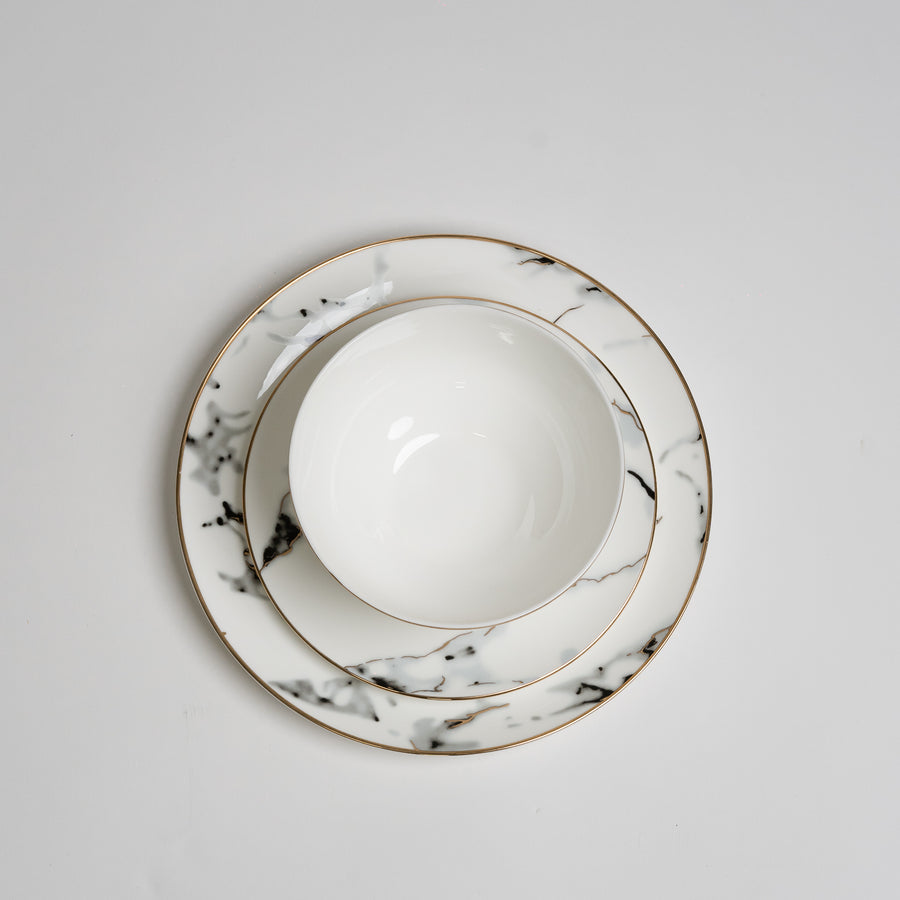 Grey Marble Dinnerware