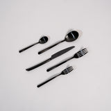 Kaya Black Cutlery Set