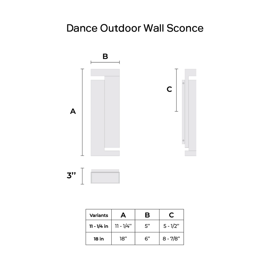 Dance Outdoor Wall Sconce
