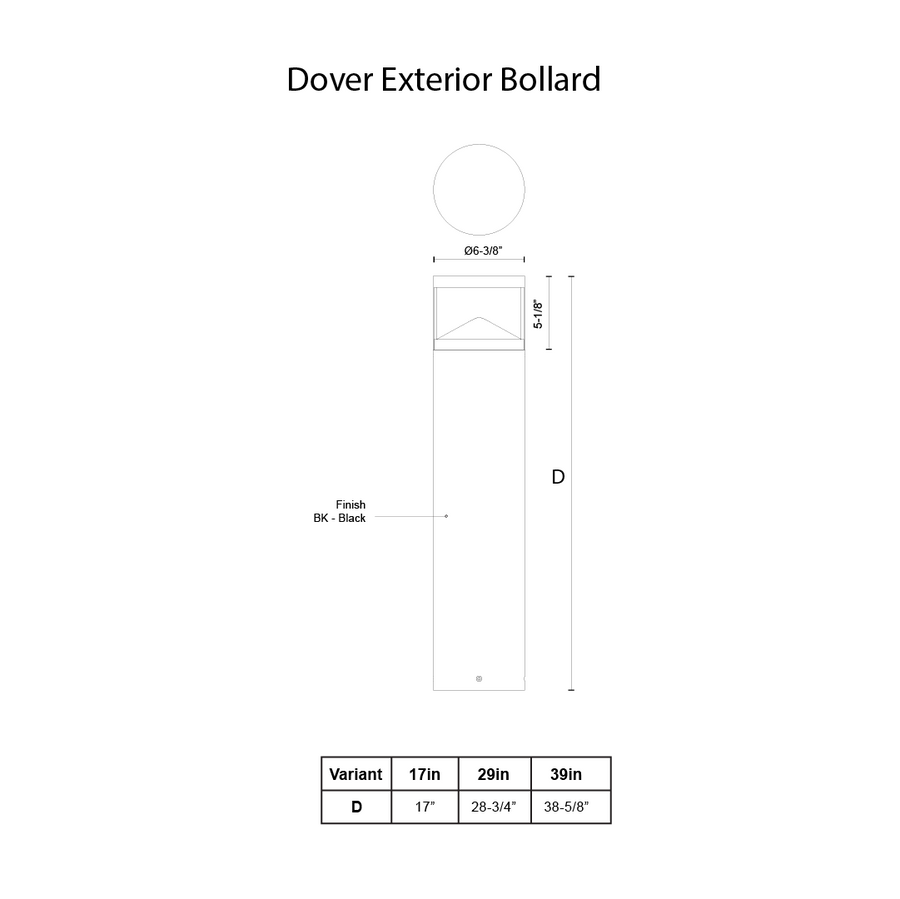 Dover Exterior Bollard