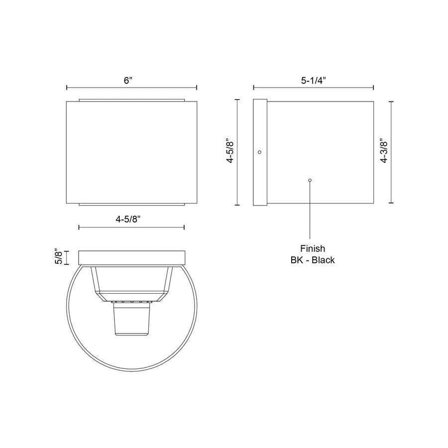 Rene 6-in Wall Sconce