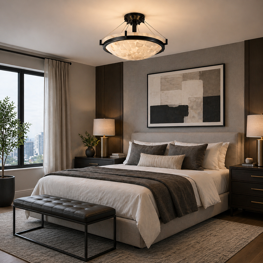 Round Semi-Flush Mount