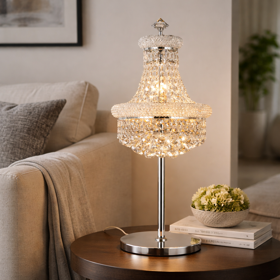 Empire Chrome Table Lamp