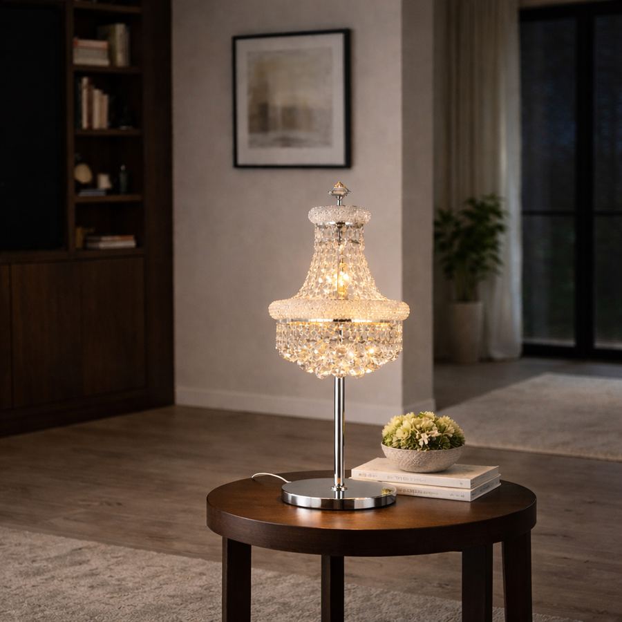 Empire Chrome Table Lamp
