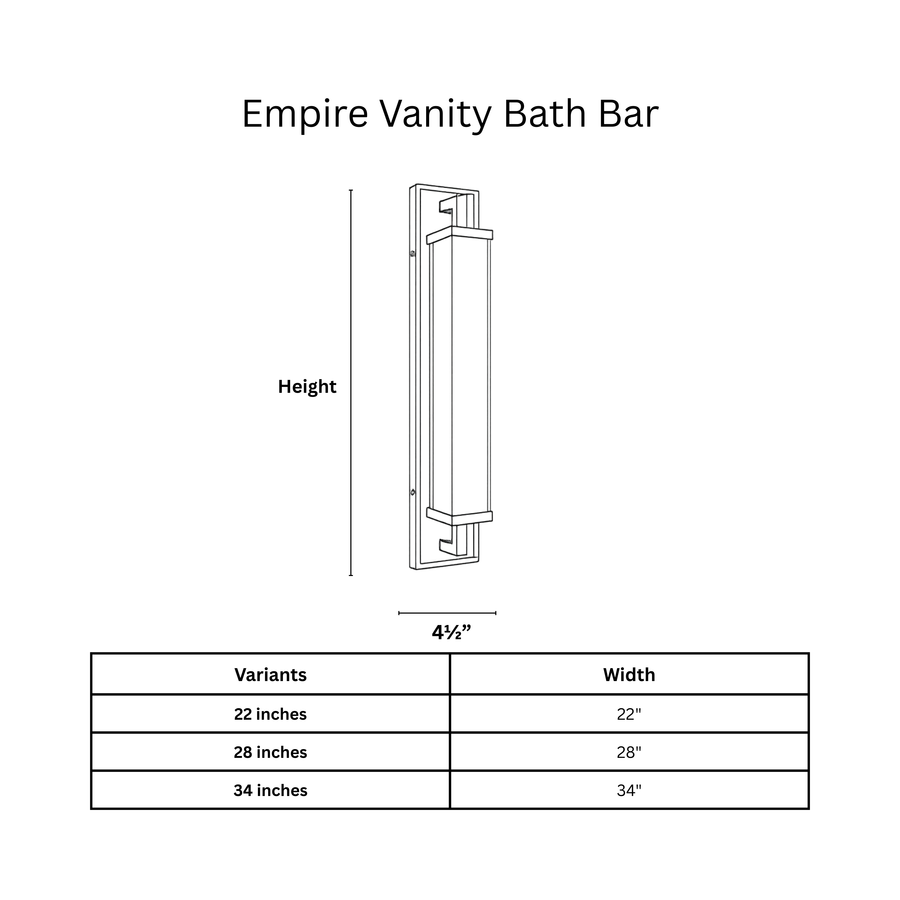 Empire Vanity Bath Bar