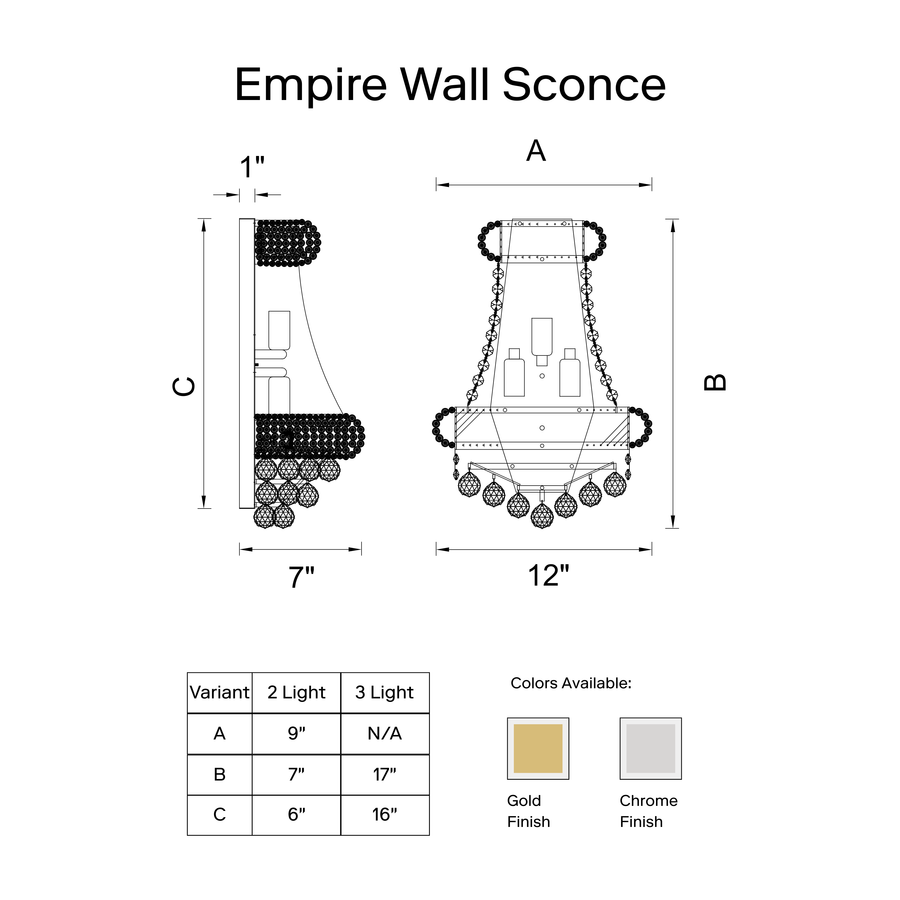 Empire Wall Sconce