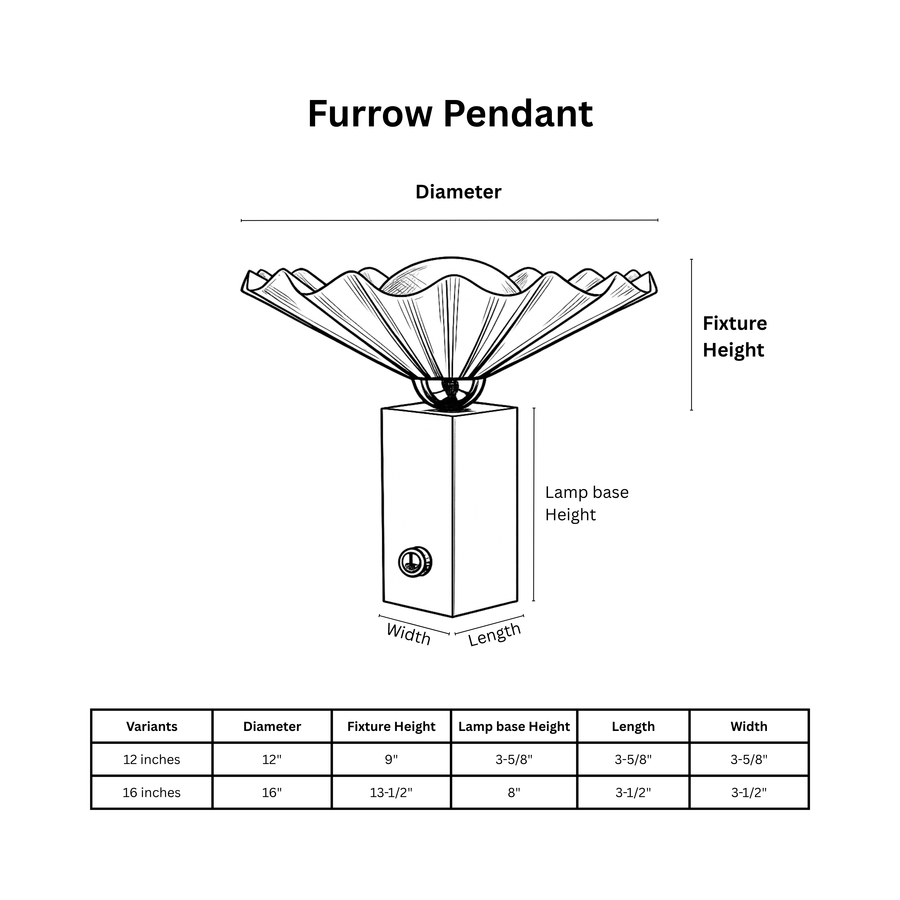 Furrow Table Lamp