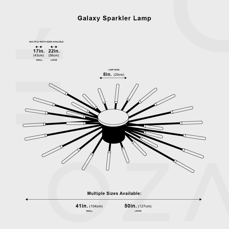 Lampe scintillante galaxie