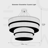 Glamster Chandelier Crystal Light