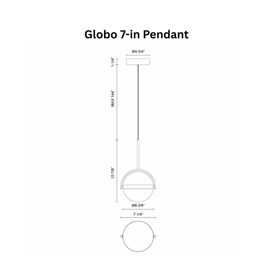 Globo 7-in Pendant