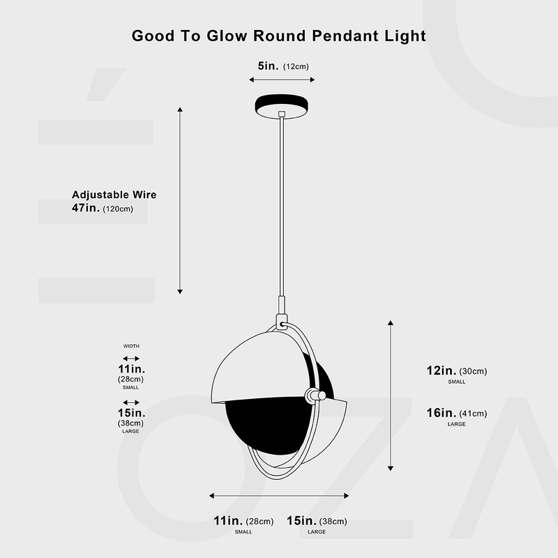 Good To Glow Round Pendant Light