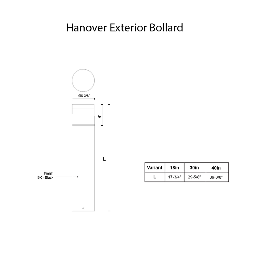 Hanover Exterior Bollard