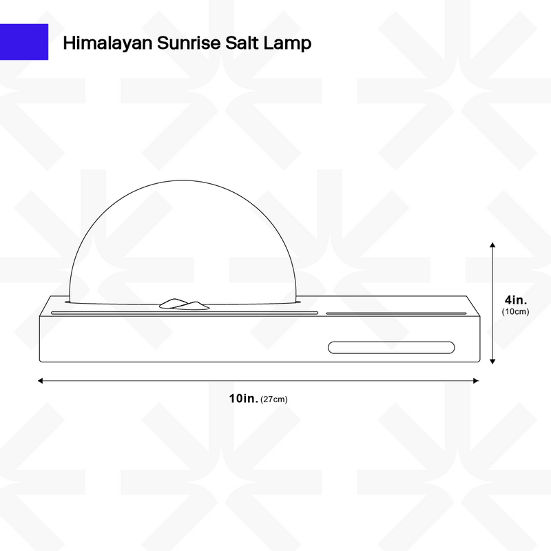 Himalayan Sunrise Salt Lamp with Wireless Phone Charger