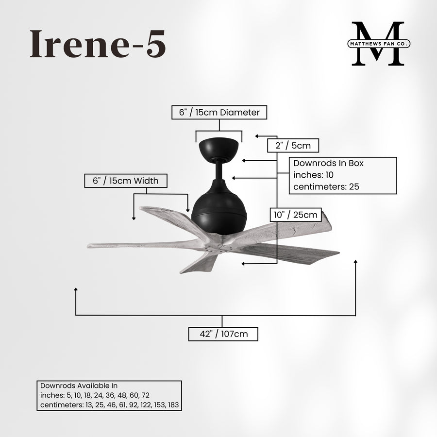 60" Irene-5 Ceiling Fan
