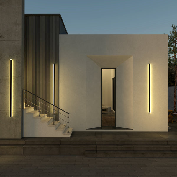 Immense Outdoor Modern Linear Wall Lamp