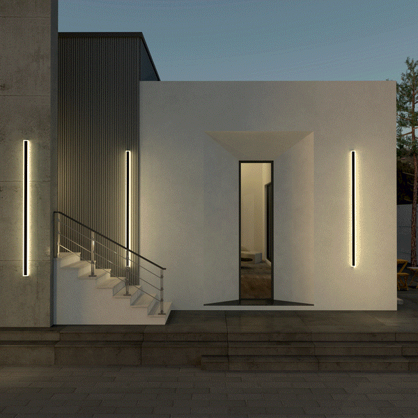 Immense RGB Linear Minimalist Outdoor Wall Lamp - Modern Lighting