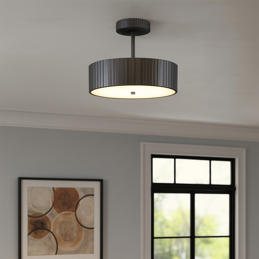 Kensington 12-in Semi-Flush Mount
