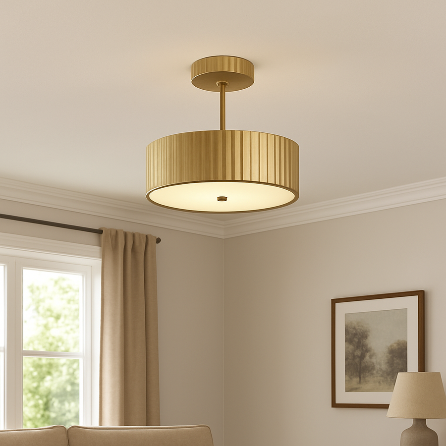 Kensington 12-in Semi-Flush Mount