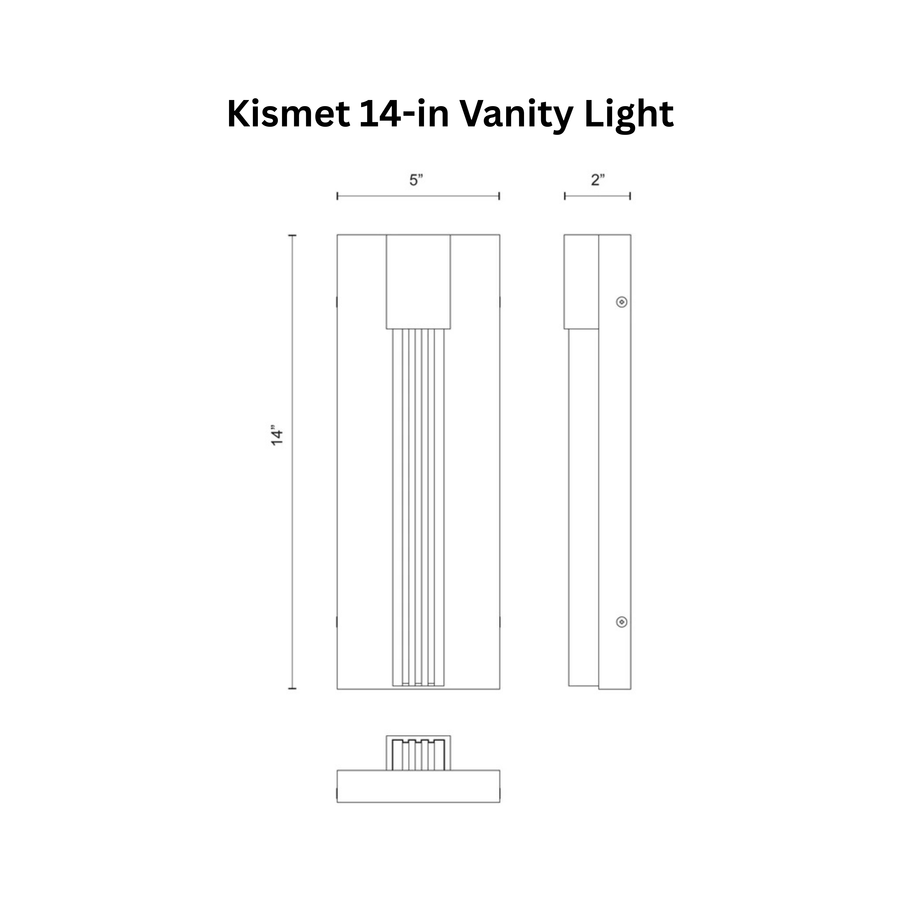 Kismet 14-in Vanity Light