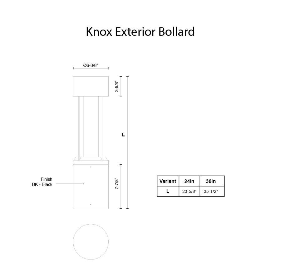 Knox Exterior Bollard