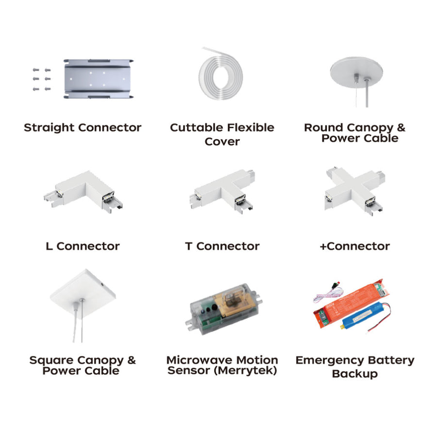 LED Linear Pendant Up Down Light White