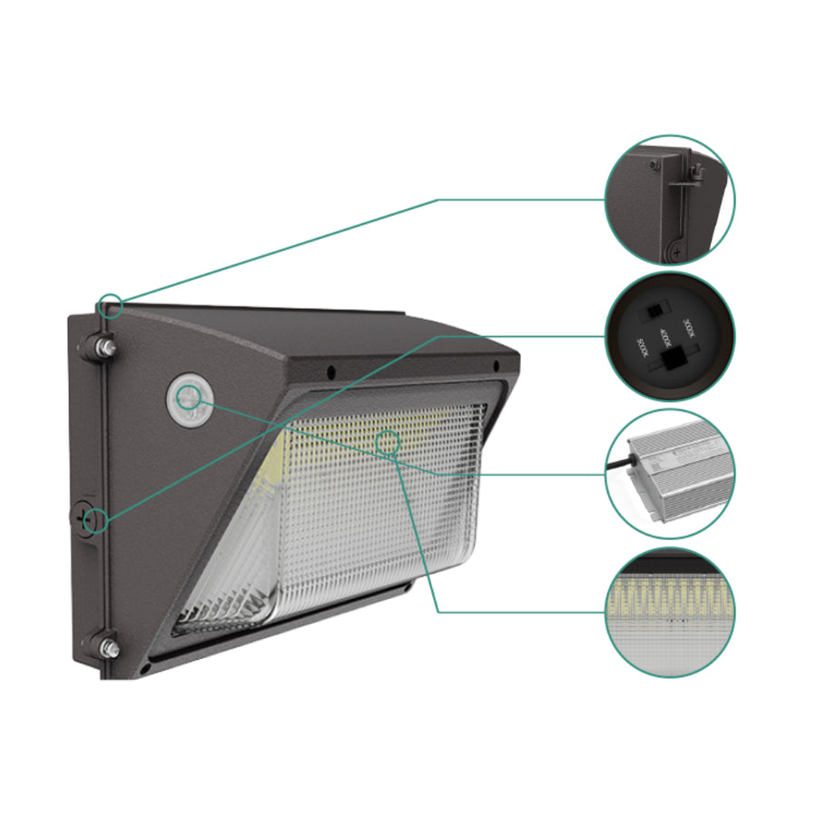 LED Semi-Cut Off Wall Pack