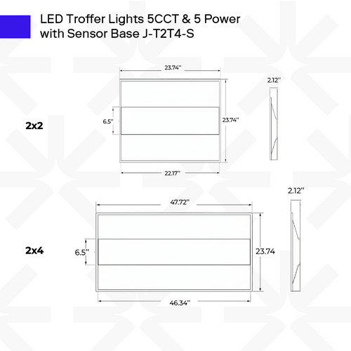LED Troffer Lights (Smart Dimmable Series)