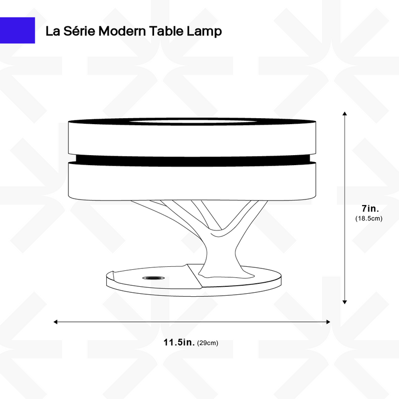 La Série Modern Table Lamp with Speaker and Wireless Charger