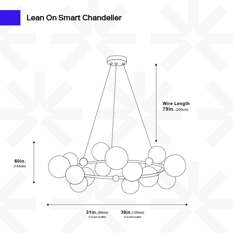 Lean On Smart Chandelier