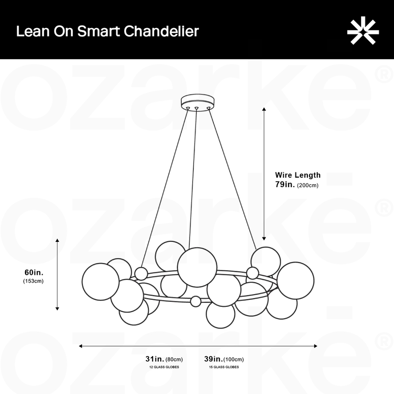 Lean On Smart  Chandelier