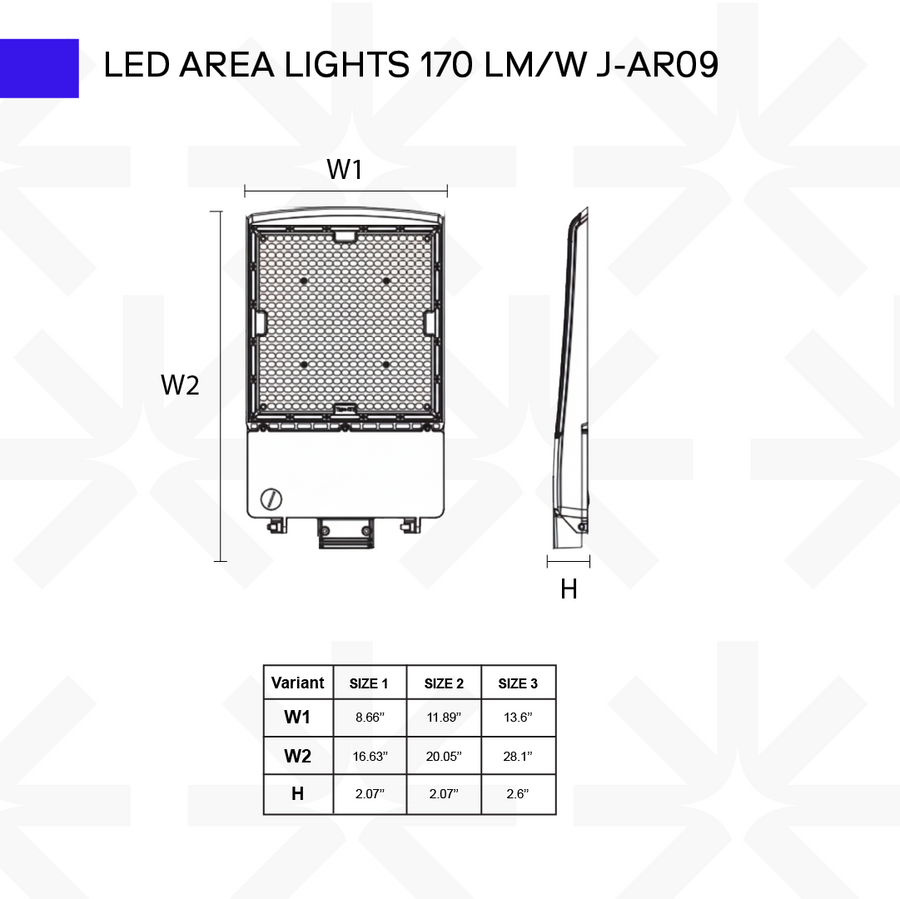 LED Area Lights 170 LM/W