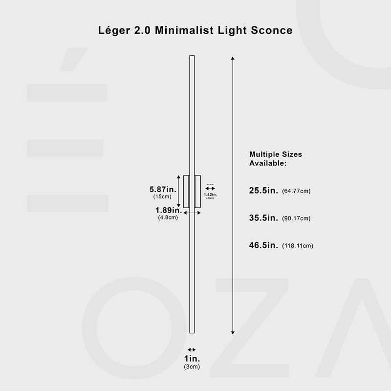 Leger 2.0 Minimalist Light Sconce