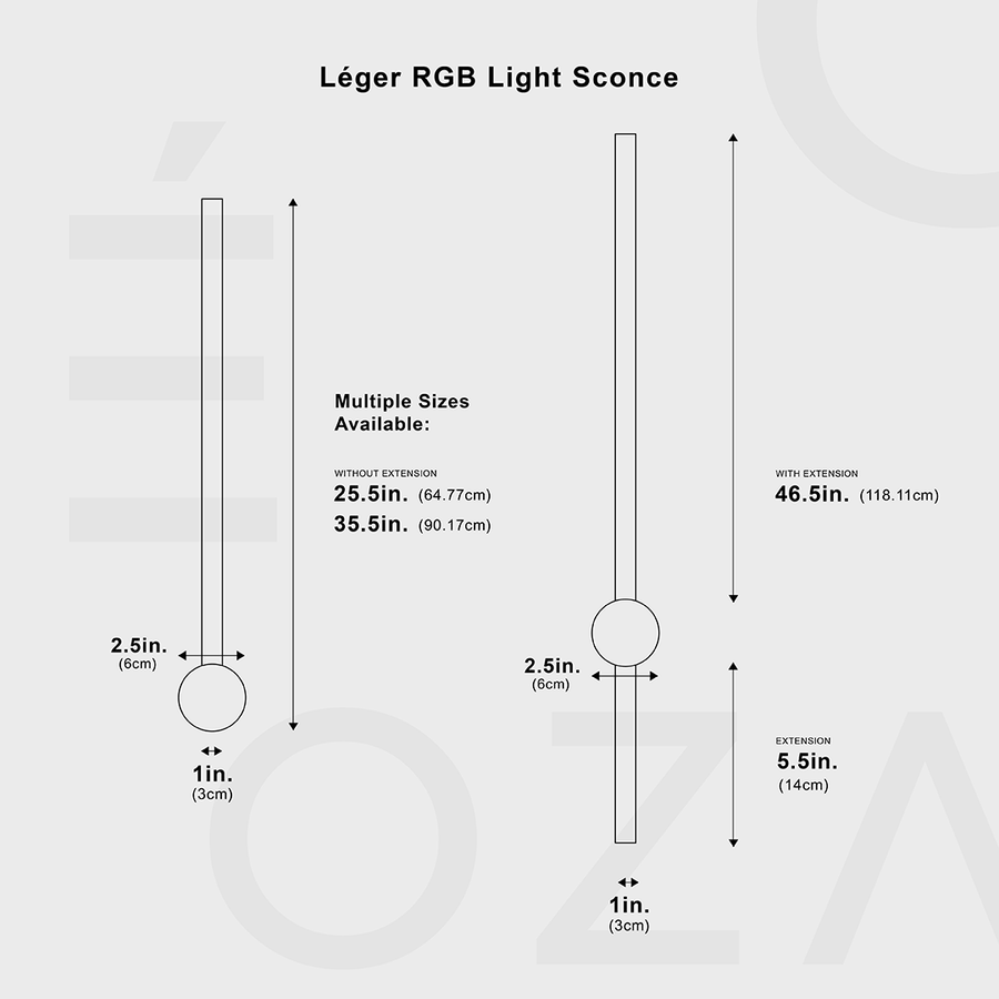 Léger RGB Sconce Open Box
