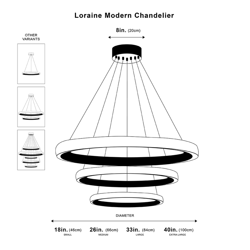 Ozarke's Loraine Modern Chandelier